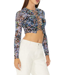 Aida Top | Blue Wildflower