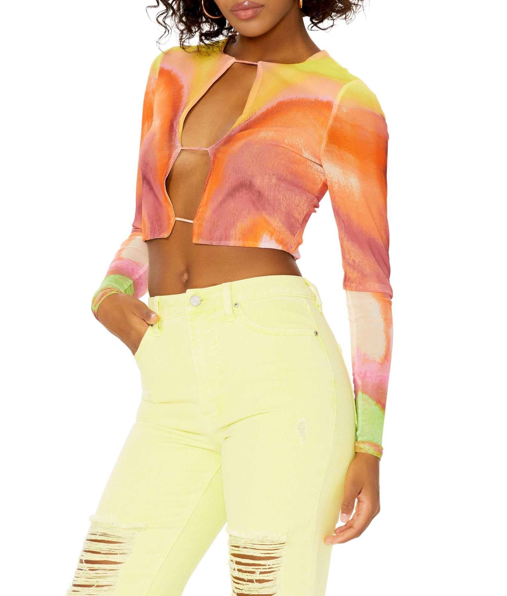 Vida Top | Neon Watercolor