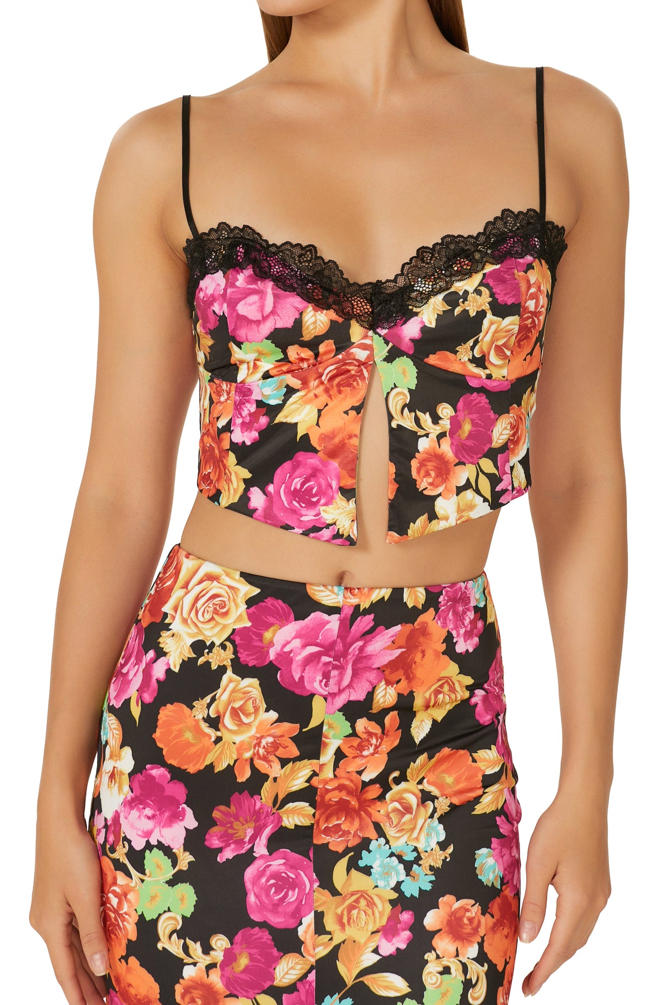 Matea Top | Noir Rose Bouquet