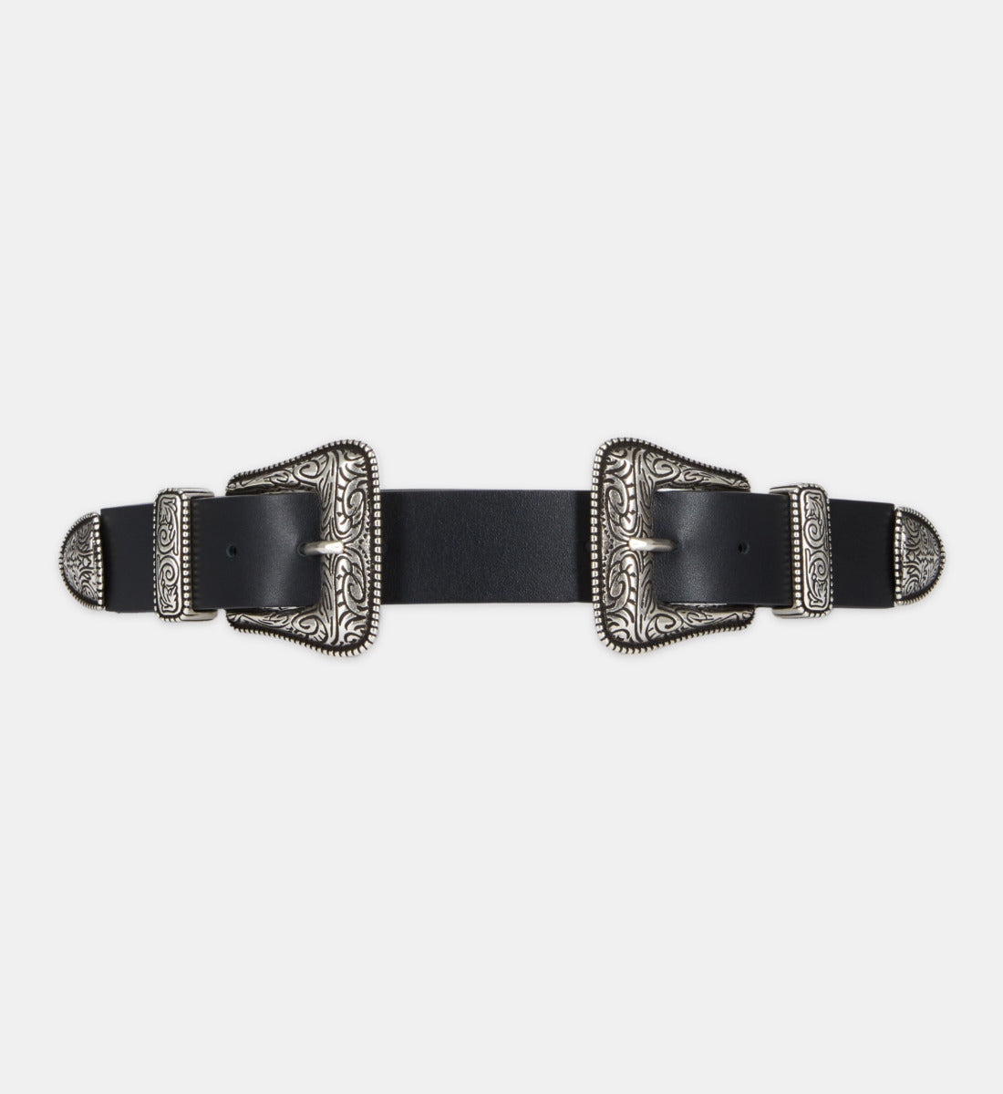 Wide Leather Belt | Women | Black