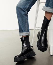 Platform Chelsea Boots | Women | Black