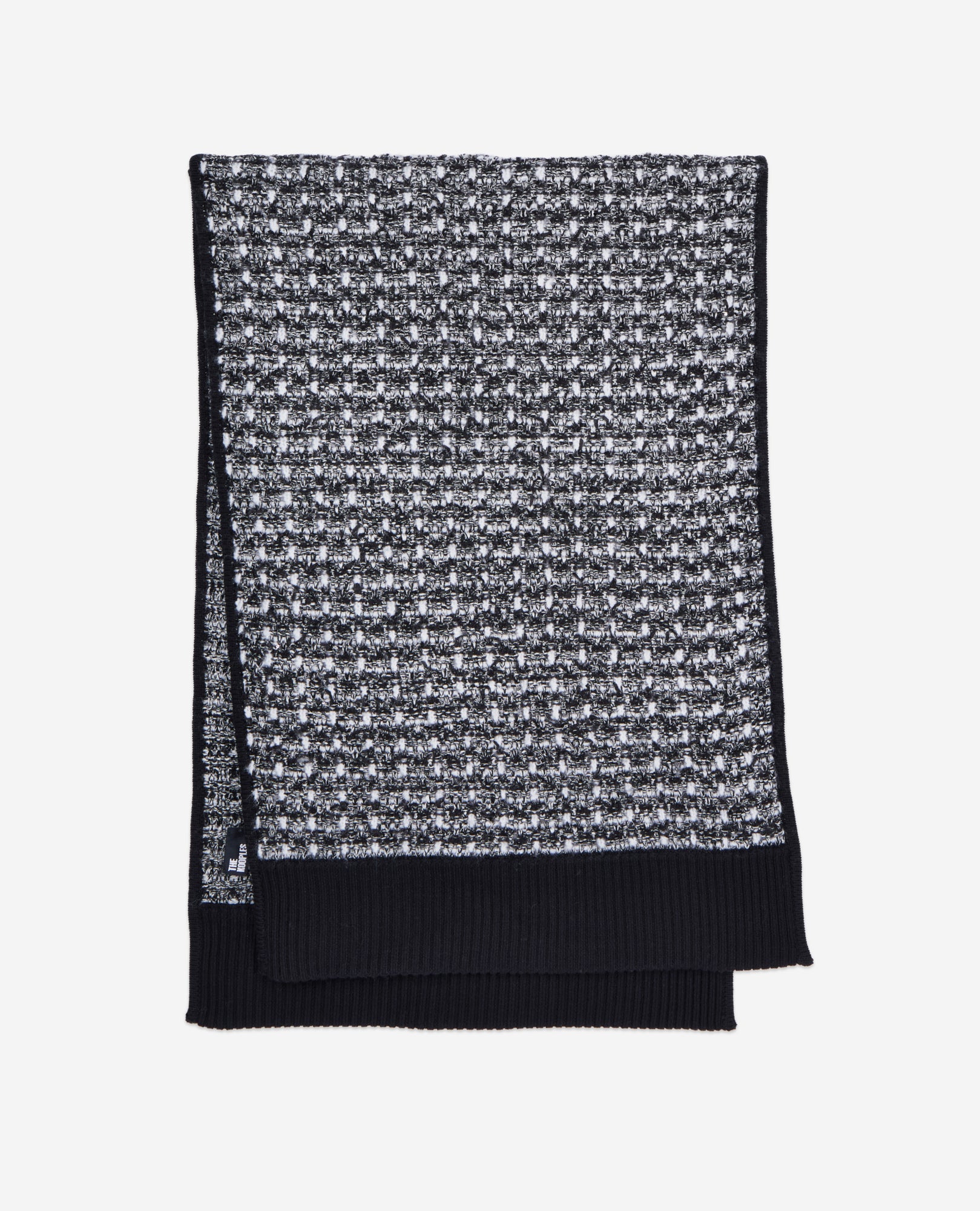 Sequinned And Tweed Scarf | Women | Black x White