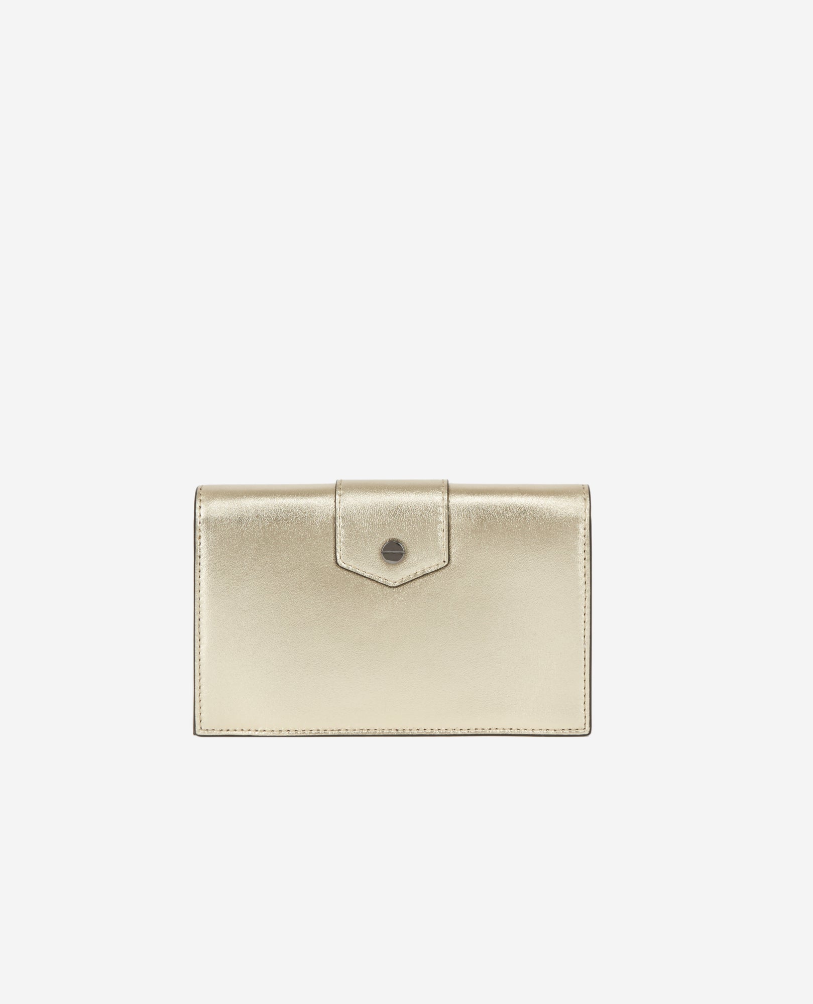 Small Emily Clutch Bag In Leather - Us | Women | Gold