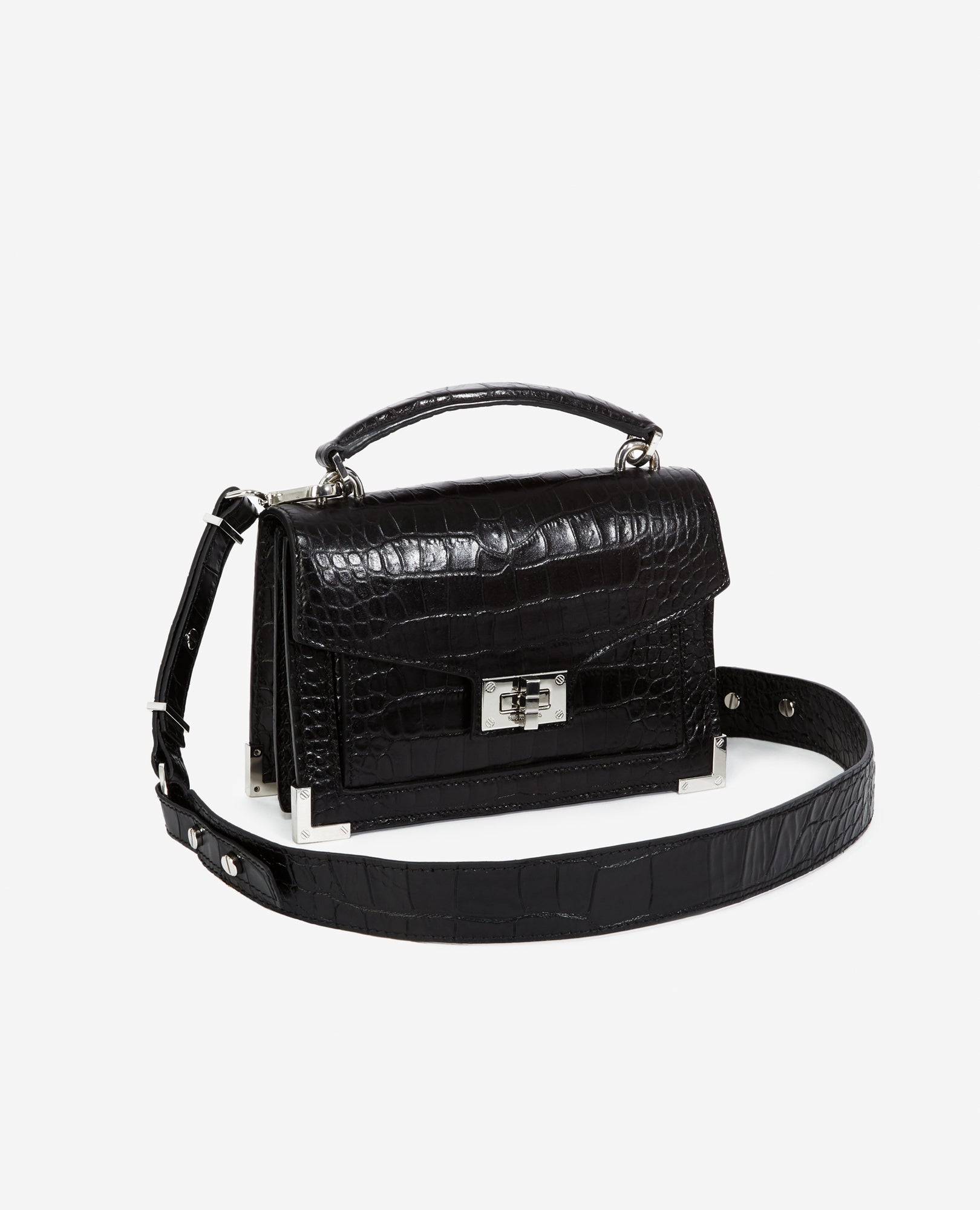 Small Emily Bag In Vinyl-Effect Leather | Women | Black