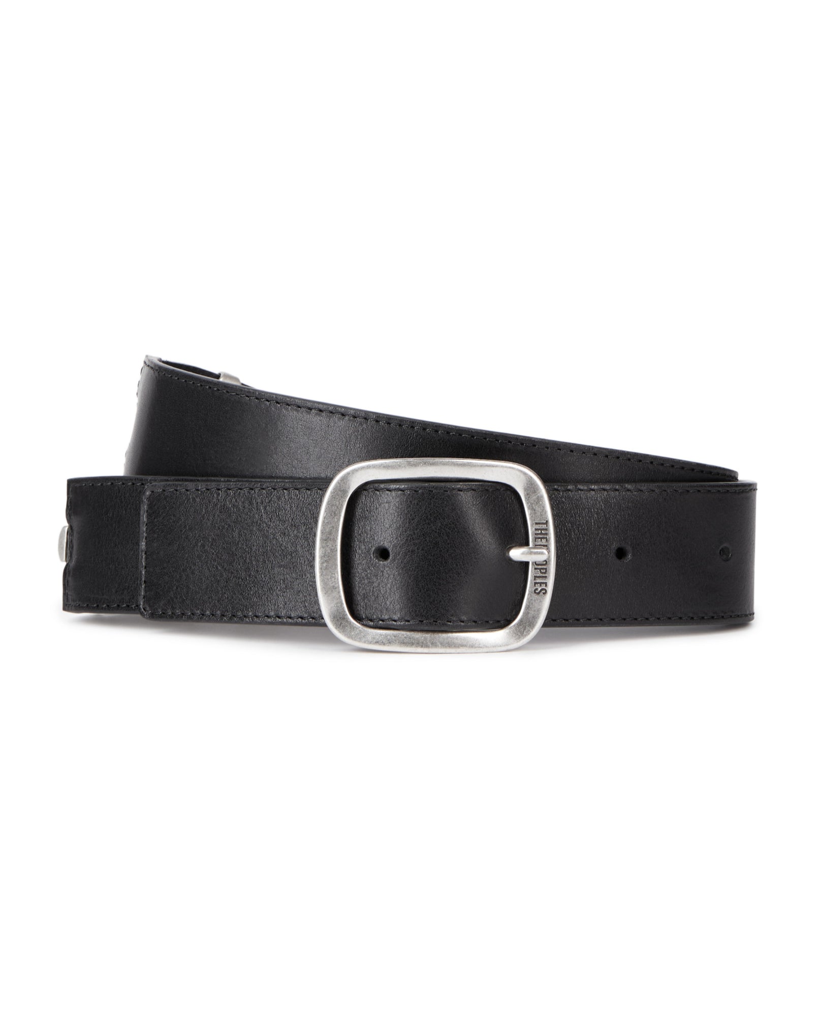 Leather Belt With Metallic Inserts | Women | Black