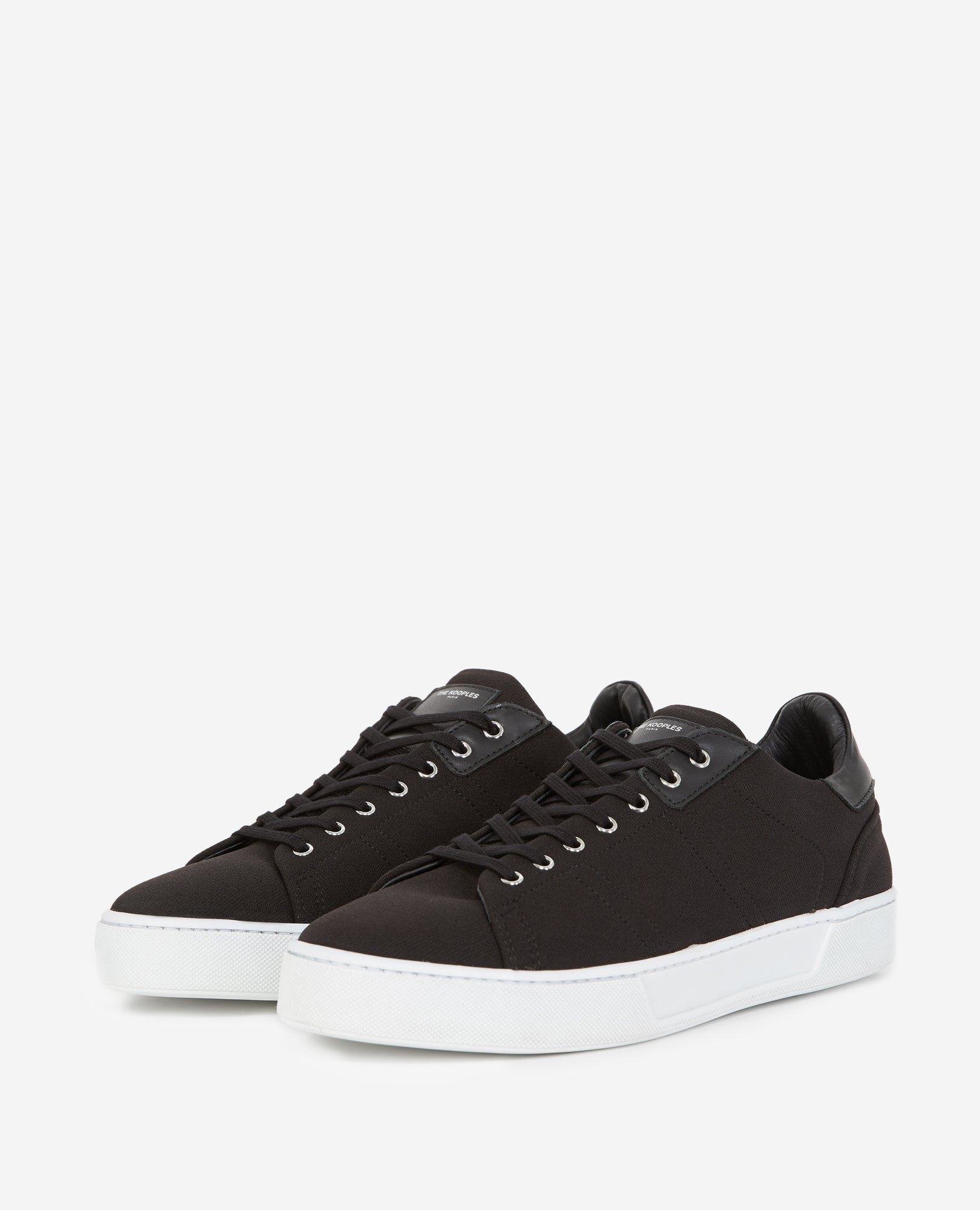 Canvas Sneakers With Laces | Women | Black