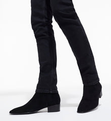 Suede Leather Boots | Women | Black