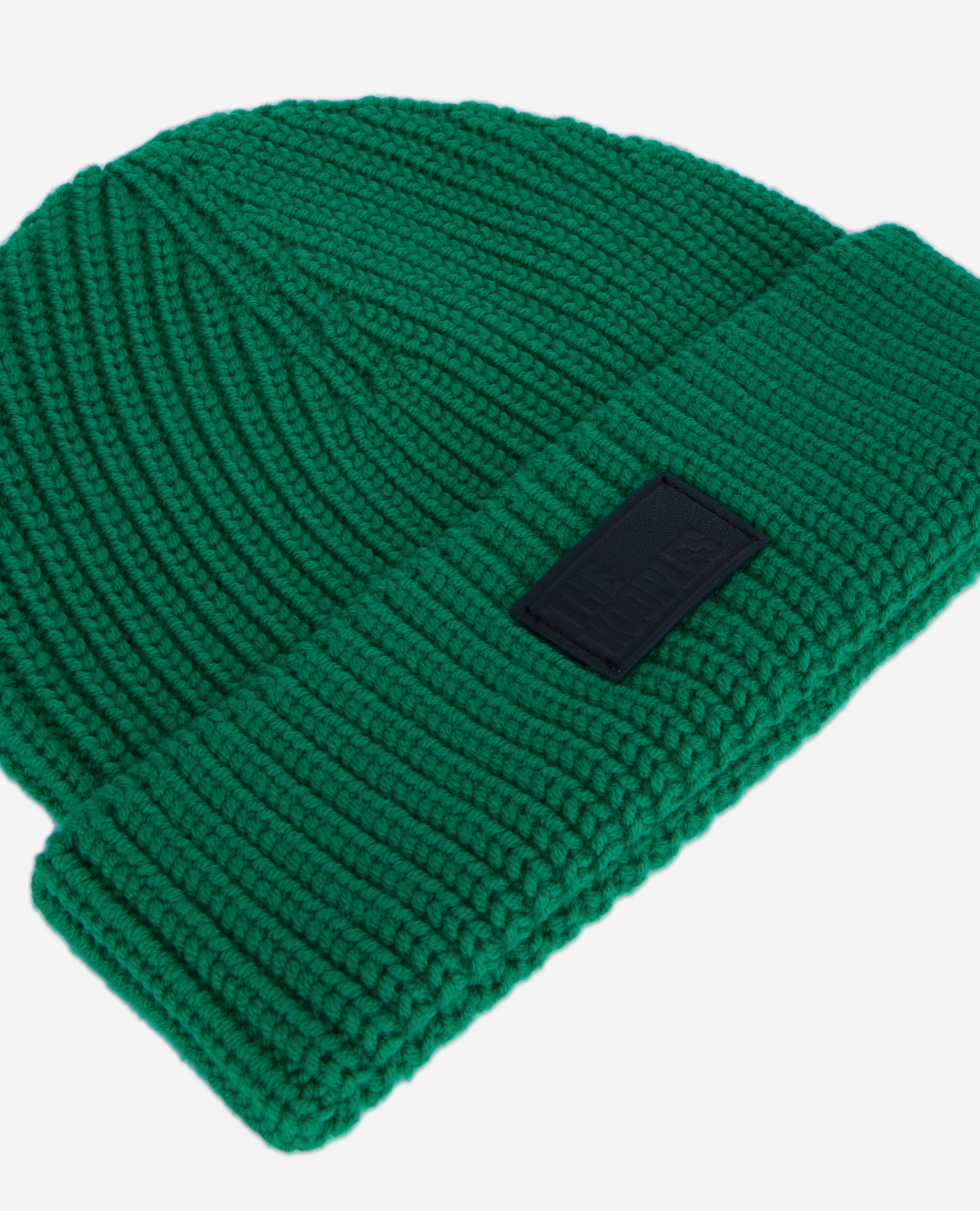 Ribbed Wool Beanie | Women | Green