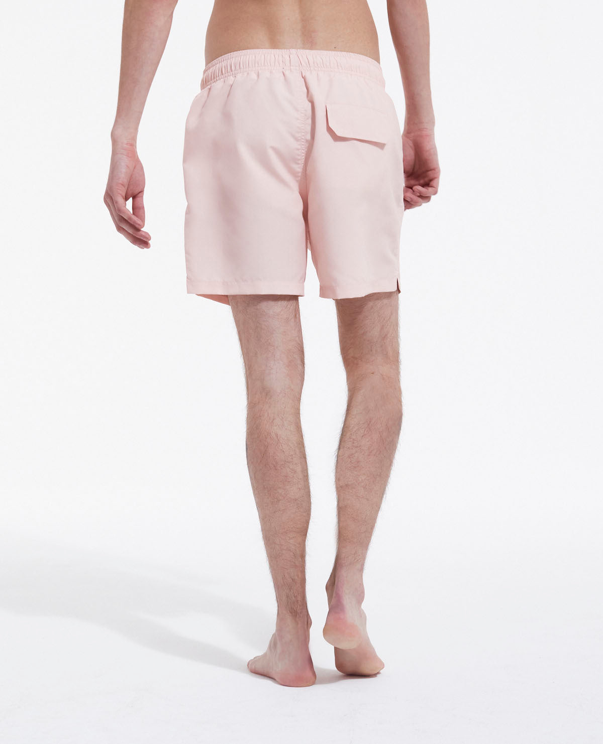 Technical Swim Shorts With Small Logo | Women | Light Pink