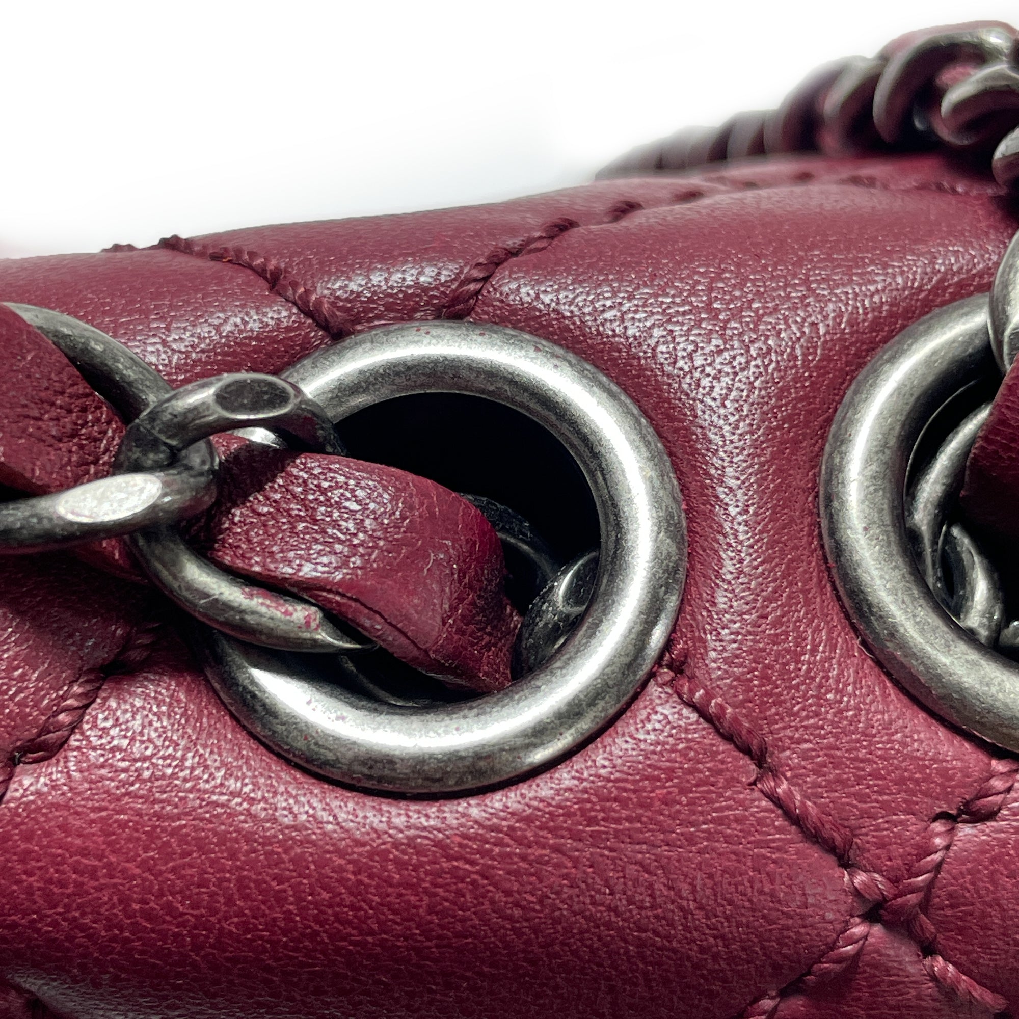 Chanel | Pre-Owned CC Quilted Lambskin Single Flap | Red