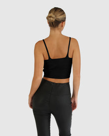 Women | All I Need Knit Crop | Black
