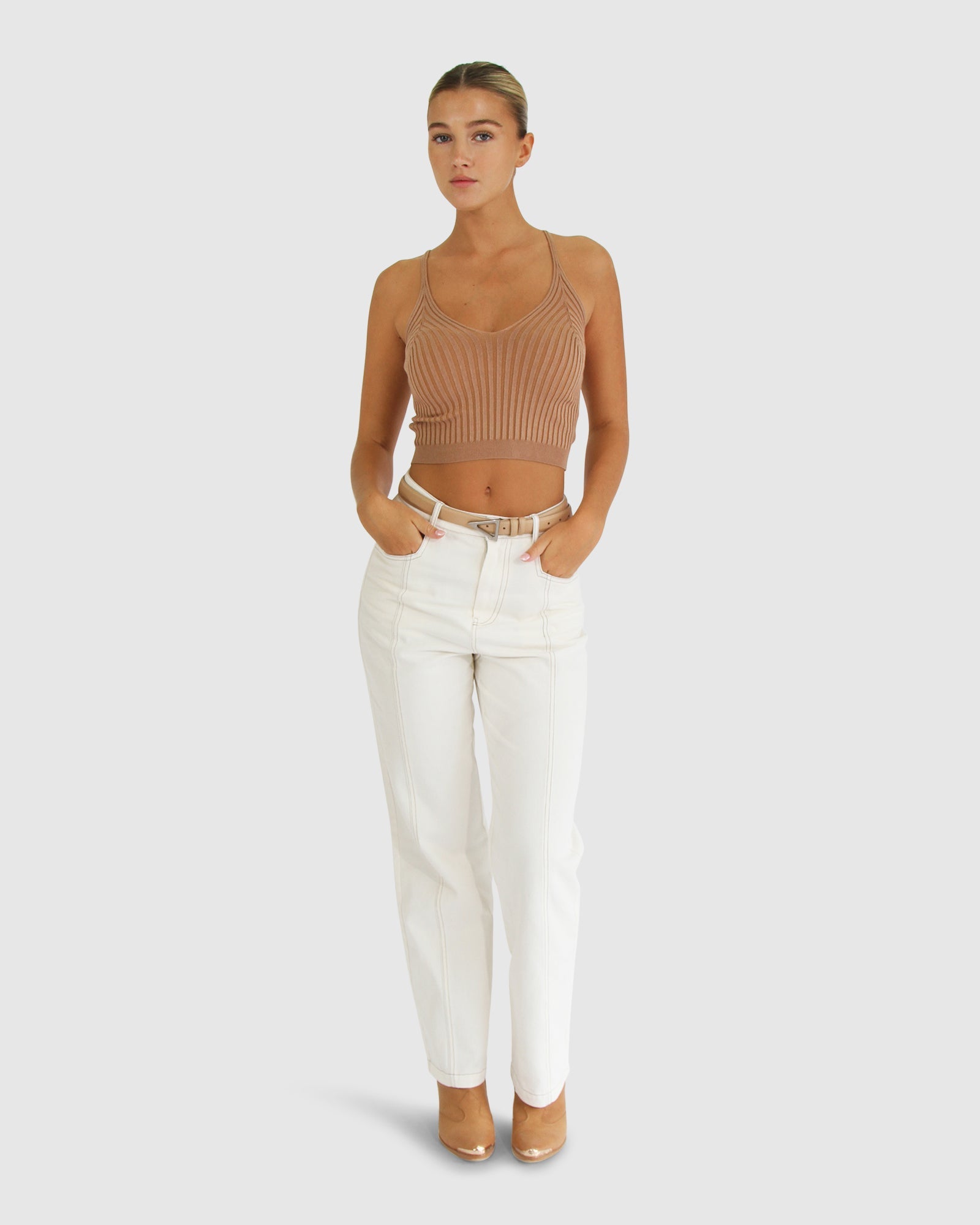 Women | All I Need Knit Crop | Oat