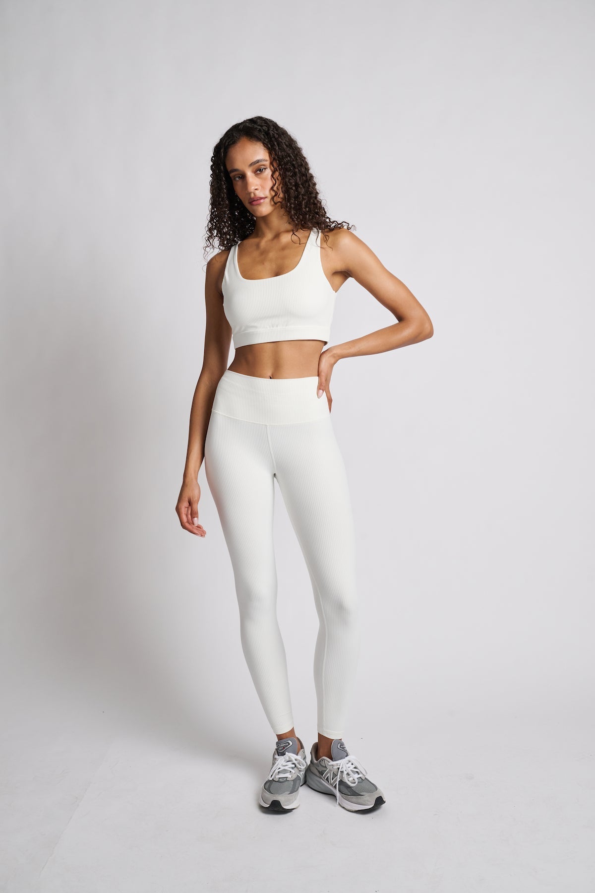 Women | SPLITS59 | Airweight Rib Bra | White