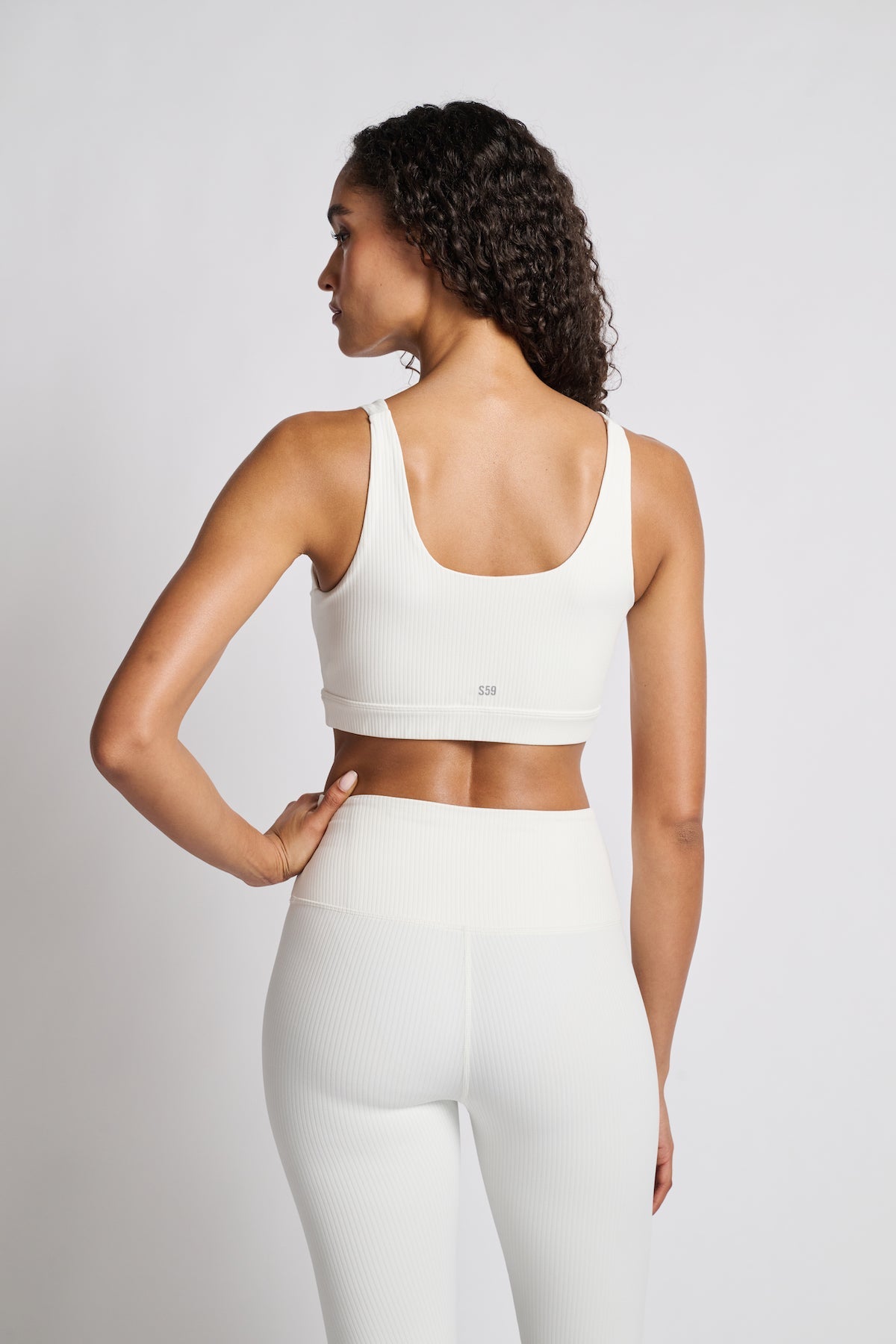 Women | SPLITS59 | Airweight Rib Bra | White