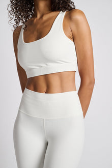Women | SPLITS59 | Airweight Rib Bra | White