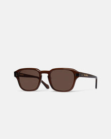 Aiza Bio-Plastic Rounded Sunglasses | Brown