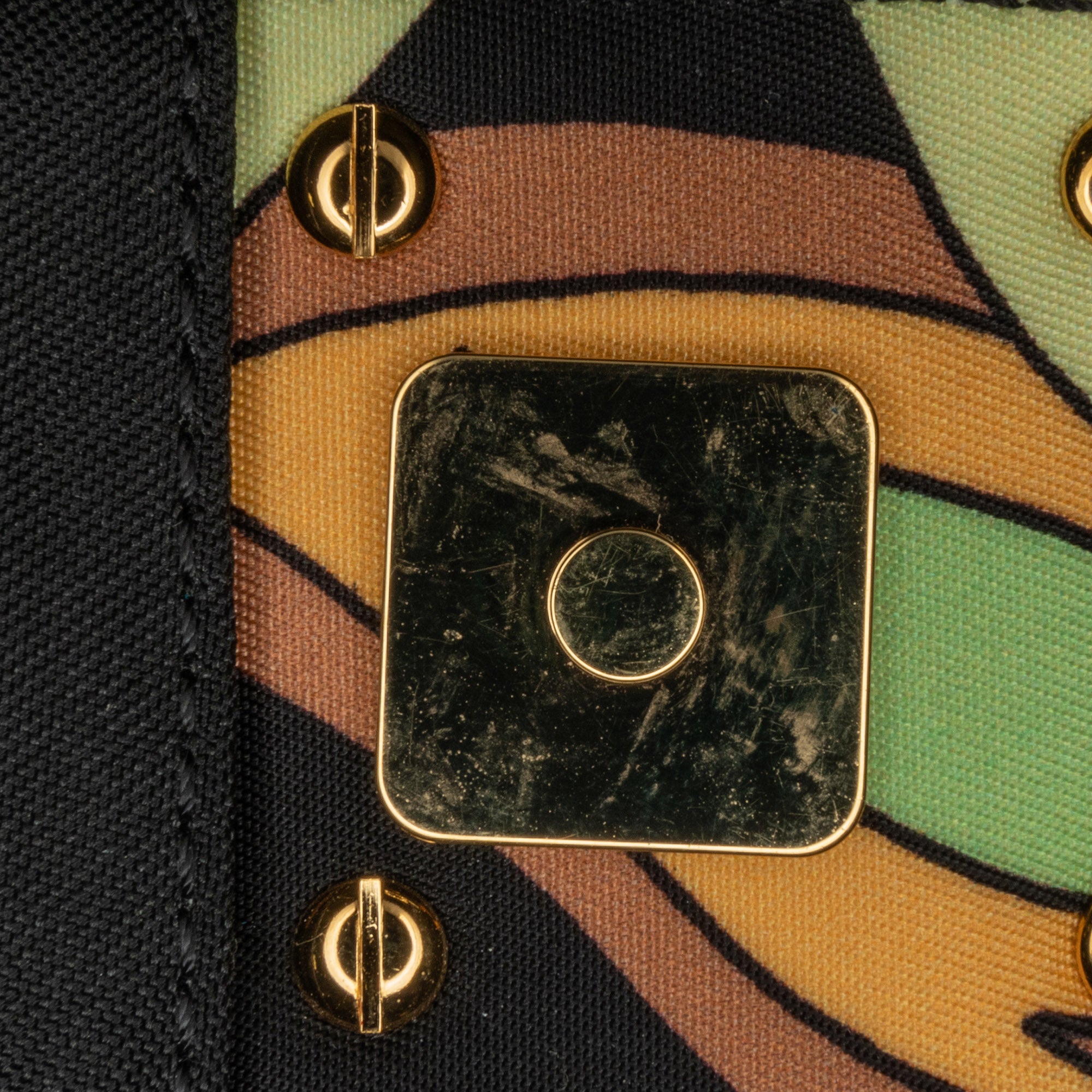 Fendi | Pre-Owned Floral Convertible Baguette | Green