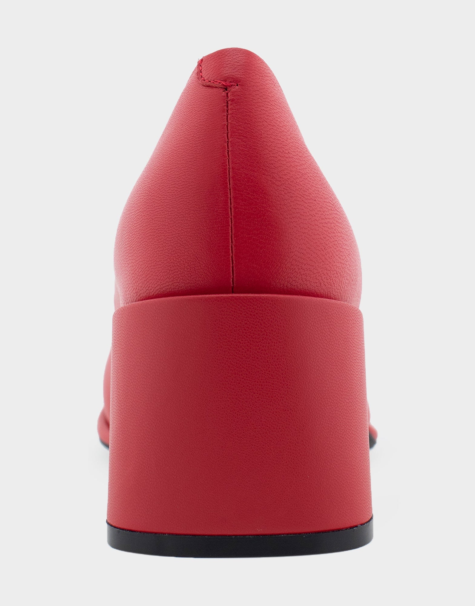 Alae Pump Heel | Racing Red Genuine Leather