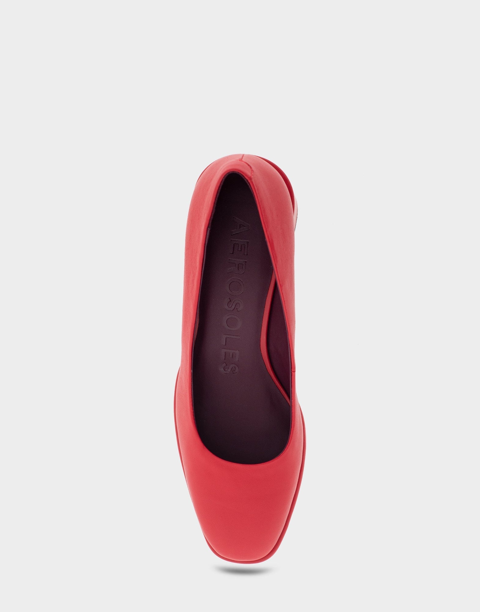 Alae Pump Heel | Racing Red Genuine Leather