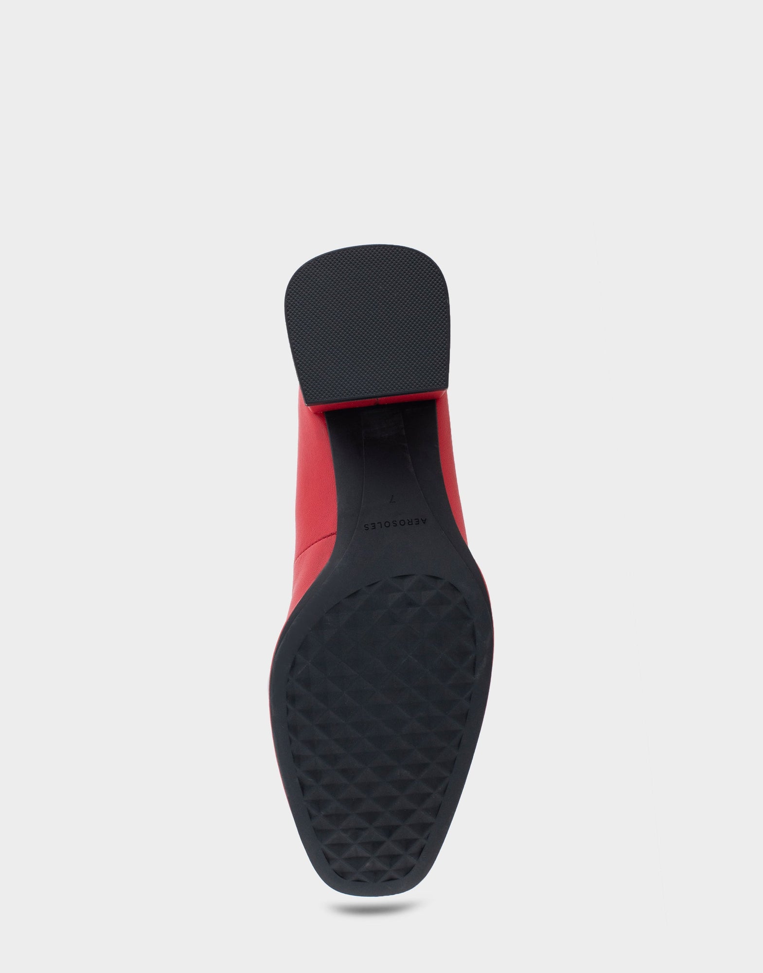 Alae Pump Heel | Racing Red Genuine Leather