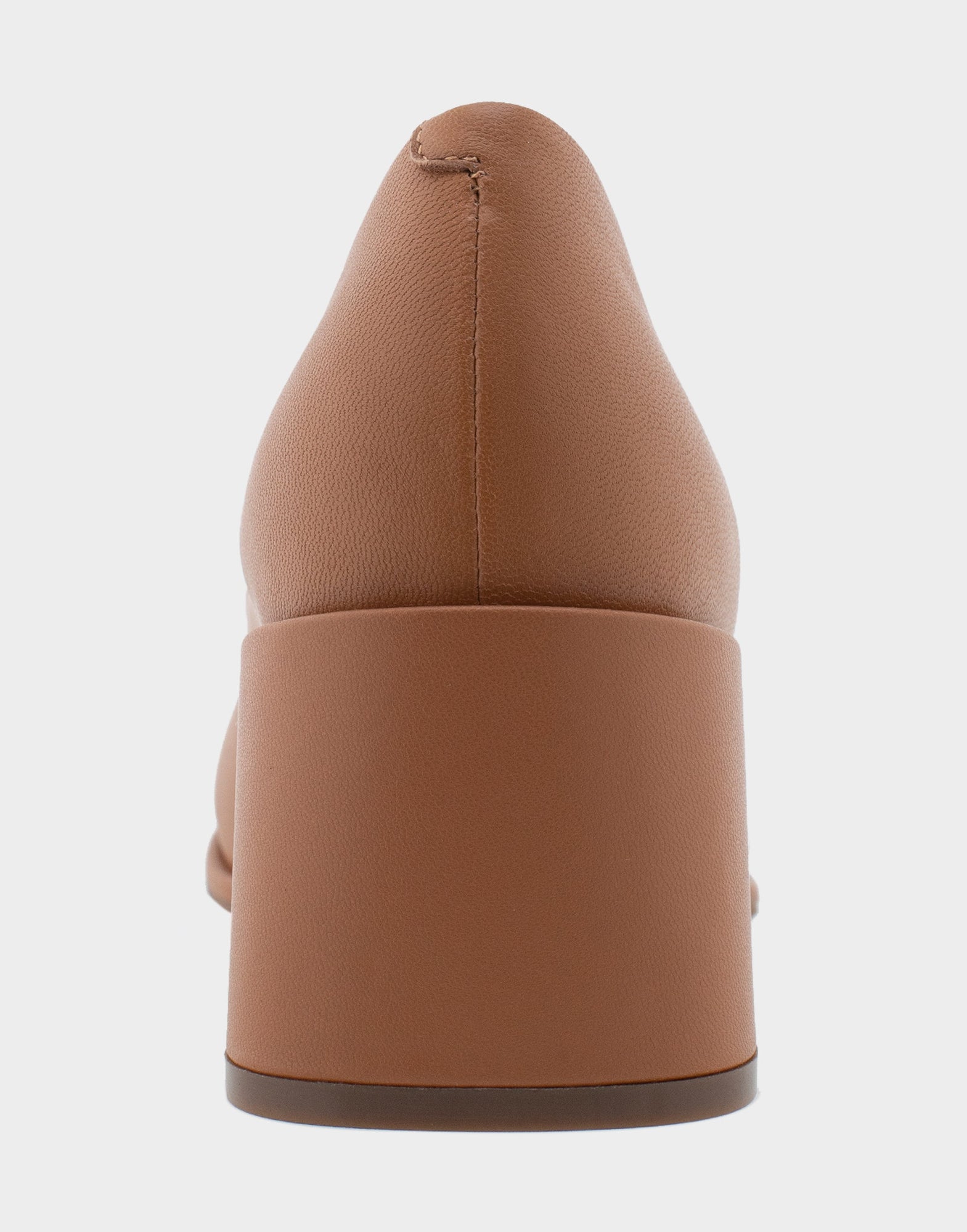 Alae Pump Heel | Tan Genuine Leather