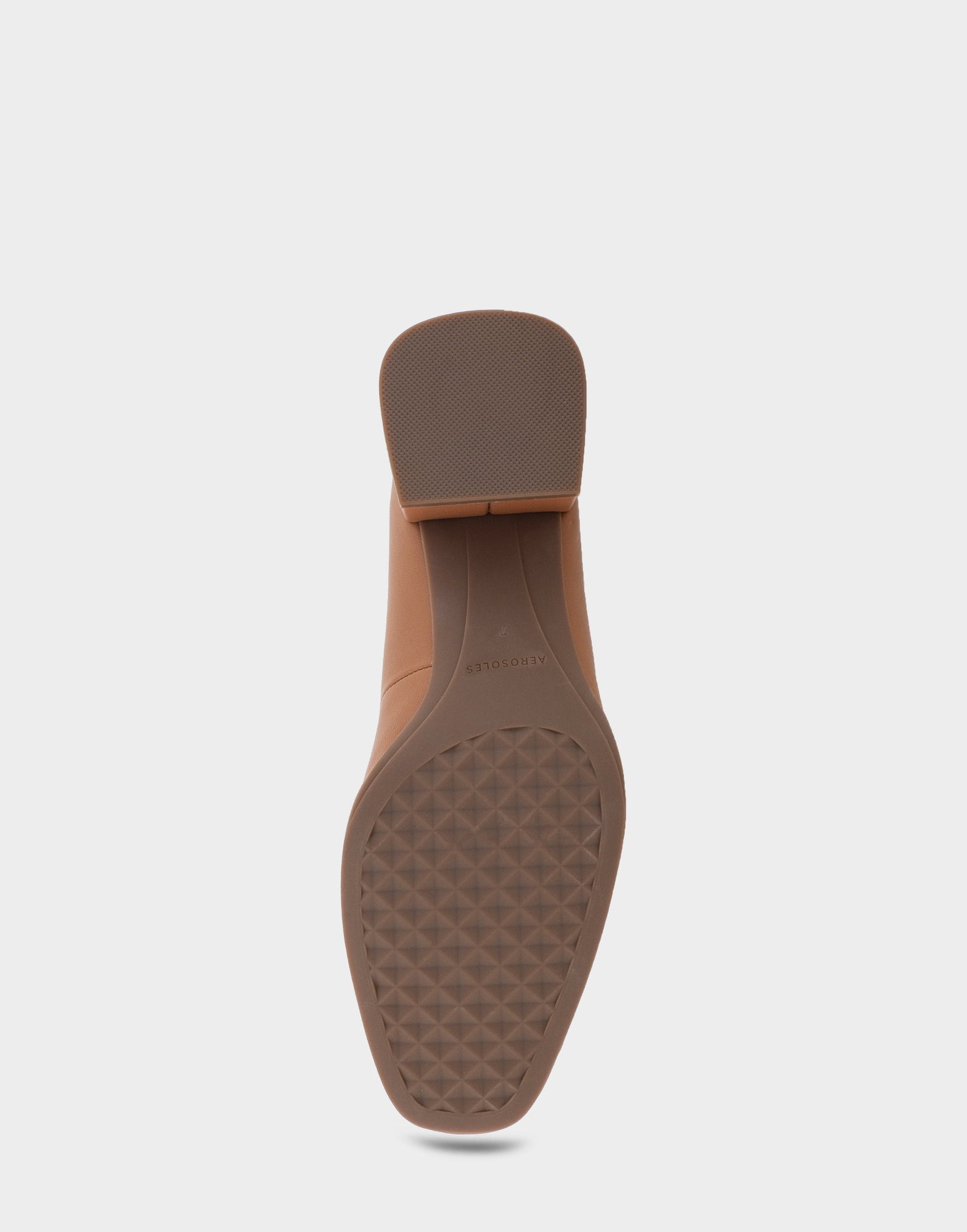 Alae Pump Heel | Tan Genuine Leather