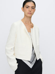 Alba Cardigan Jacket | White