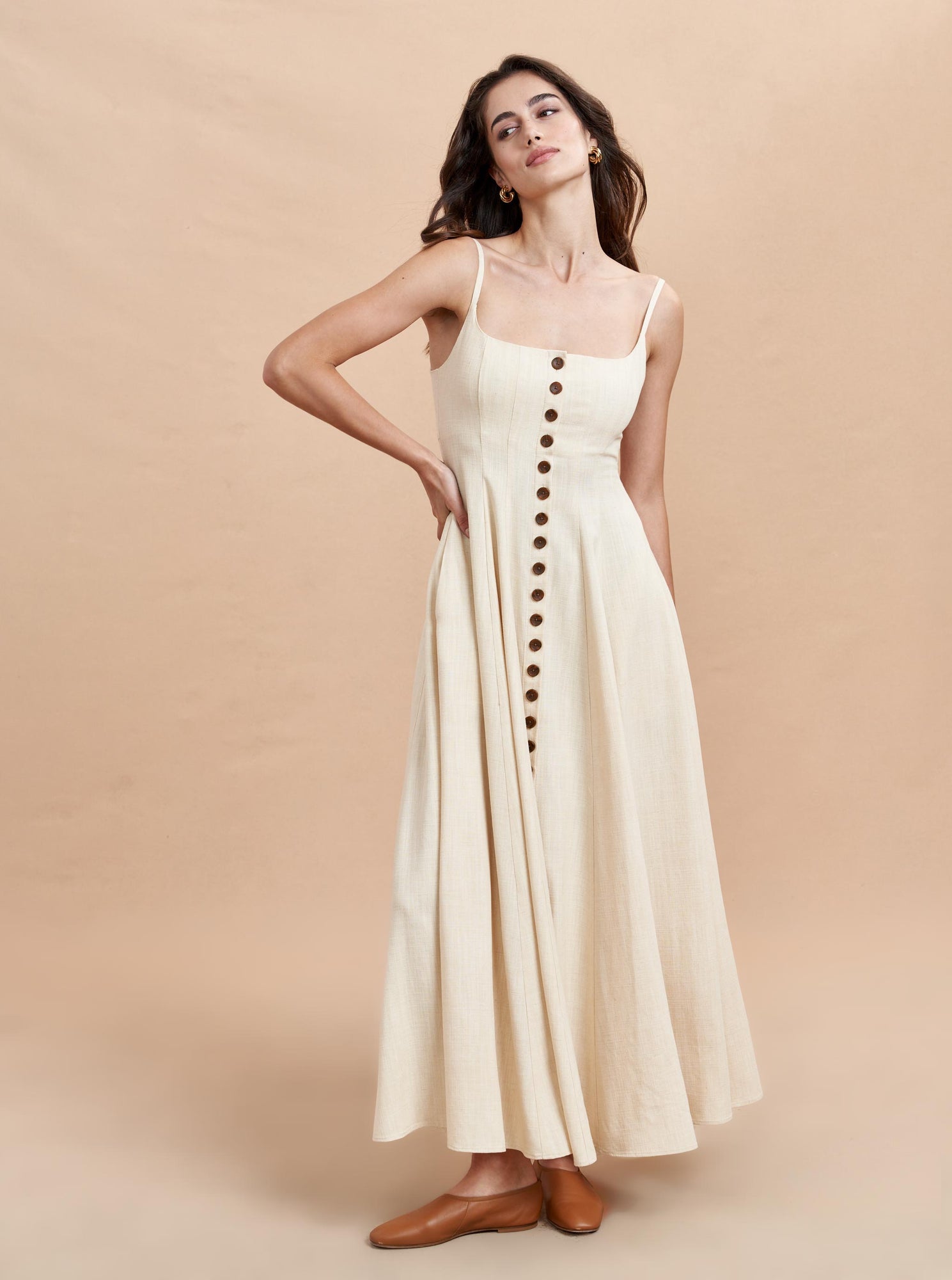 Alba Dress | Ecru