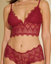 Red Camisole - Allure Cropped Cami