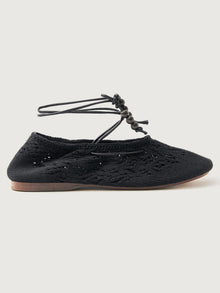 Alohas | Rosemary Crochet Flat | Black