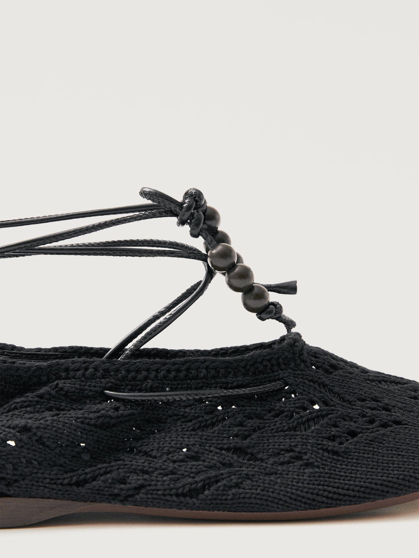 Alohas | Rosemary Crochet Flat | Black