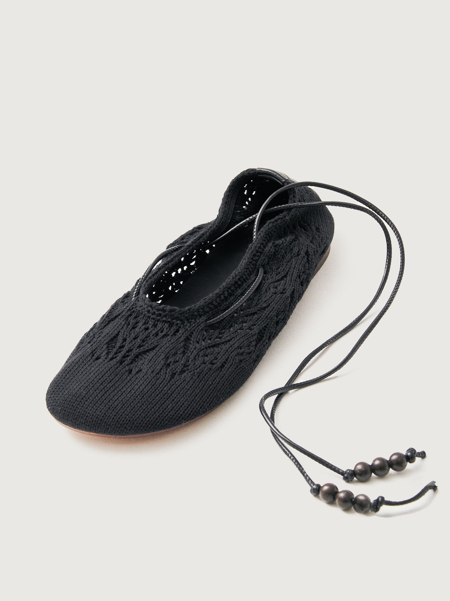 Alohas | Rosemary Crochet Flat | Black