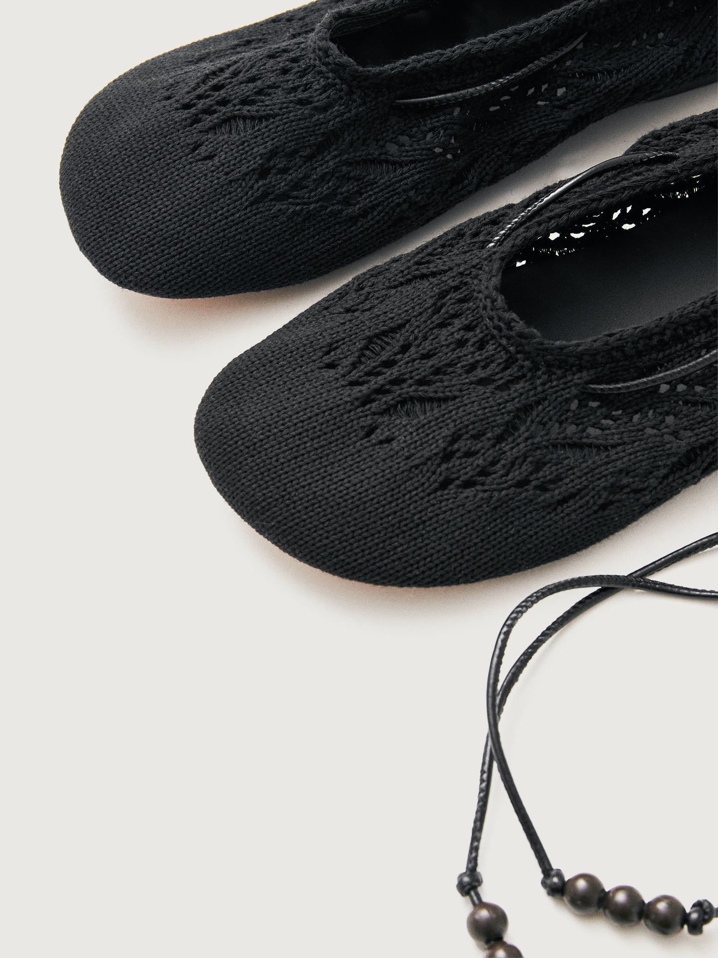 Rosemary Crochet Flat | Black