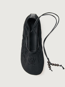 Alohas | Rosemary Crochet Flat | Black