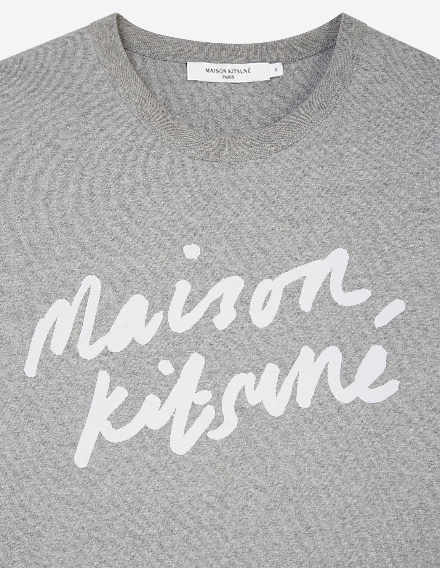 Mens | Handwriting Classic Tee-Shirt | Grey Melange