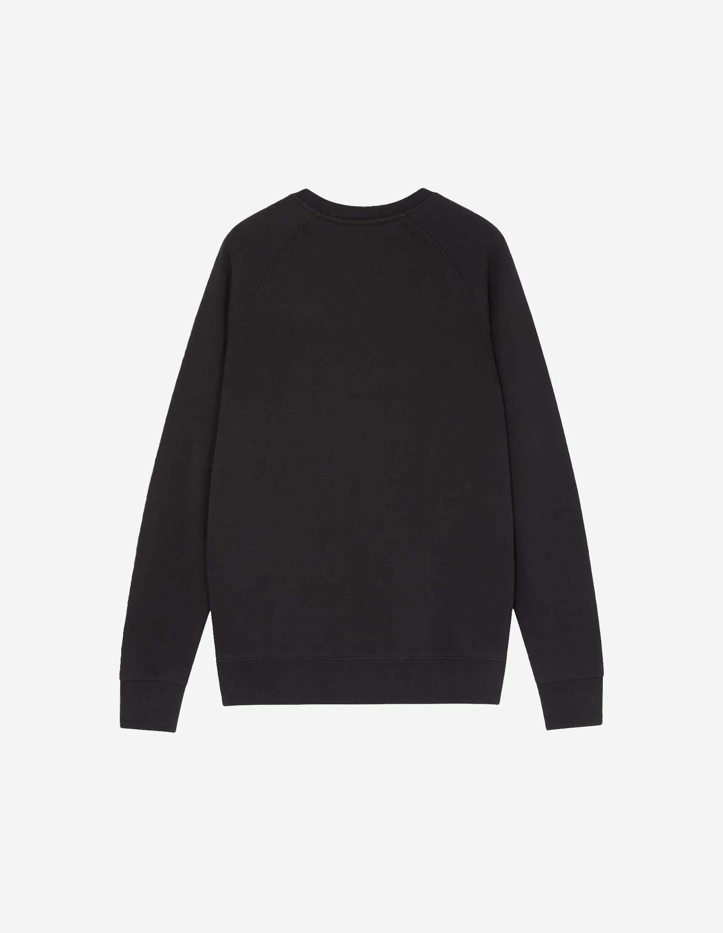 Mens | Iconic Fox Head Patch Classic Cotton Fleece Sweatshirt | Black