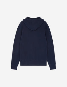 Mens | Tricolor Fox Patch Zip Hoodie | Navy