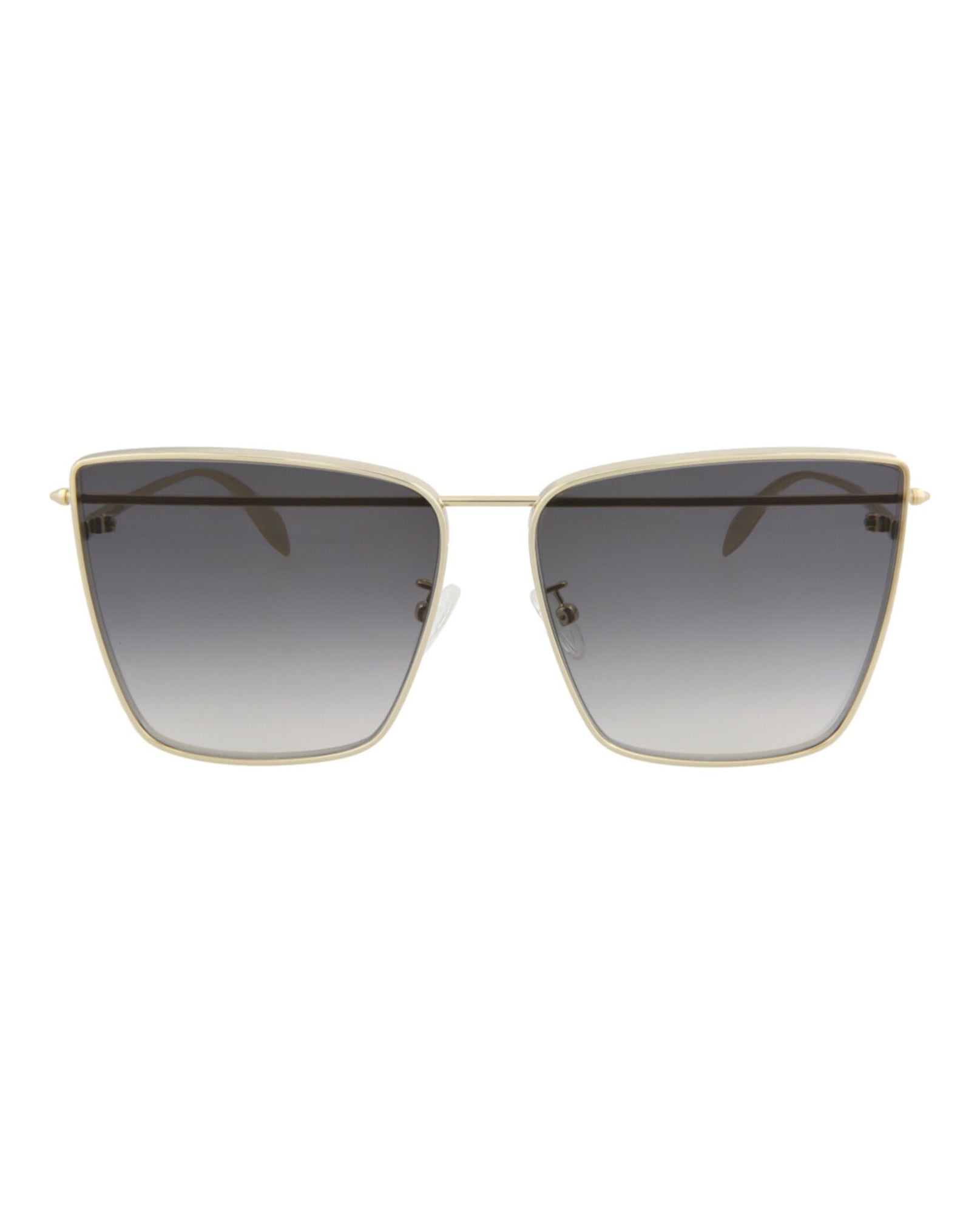 Alexander McQueen Cat Eye Metal Sunglasses | Gold