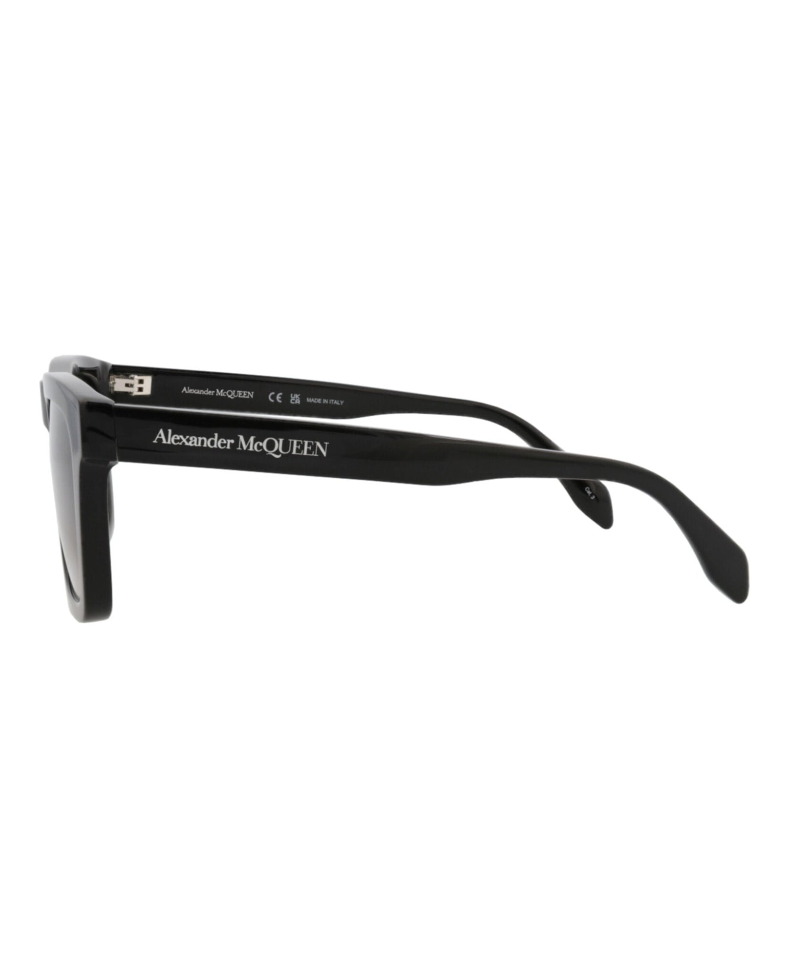 Alexander McQueen | Men | Square Acetate Sunglasses | Black
