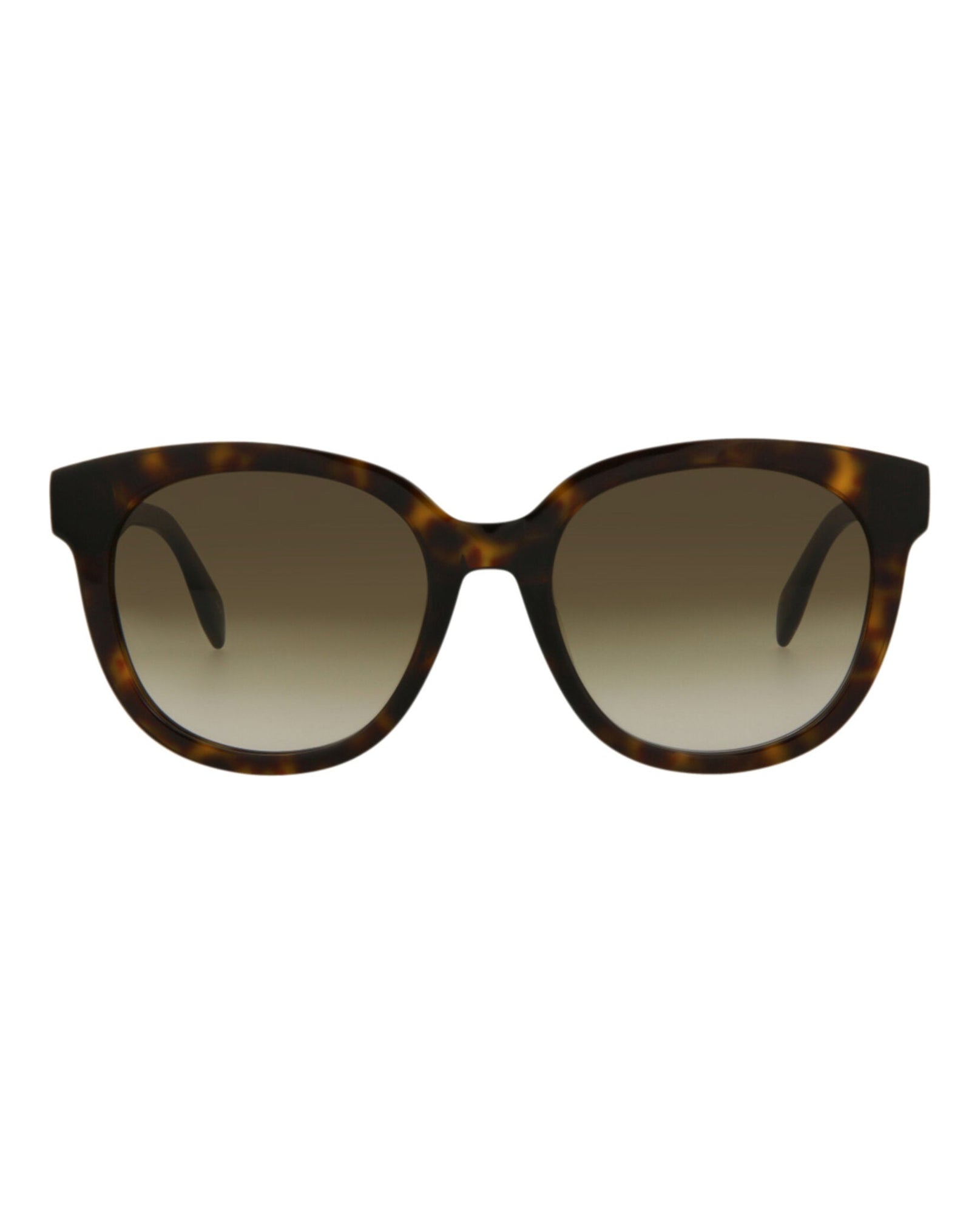 Alexander McQueen | Unisex | Round Acetate Sunglasses | Havana