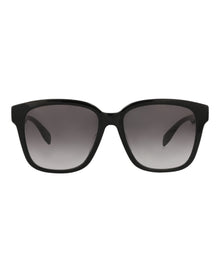 Alexander McQueen | Women | Square Acetate Sunglasses | Black