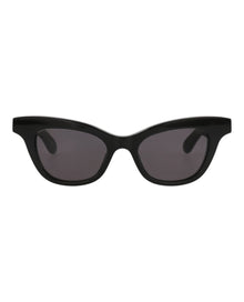 Alexander McQueen | Women | Cat Eye Acetate Sunglasses | Black
