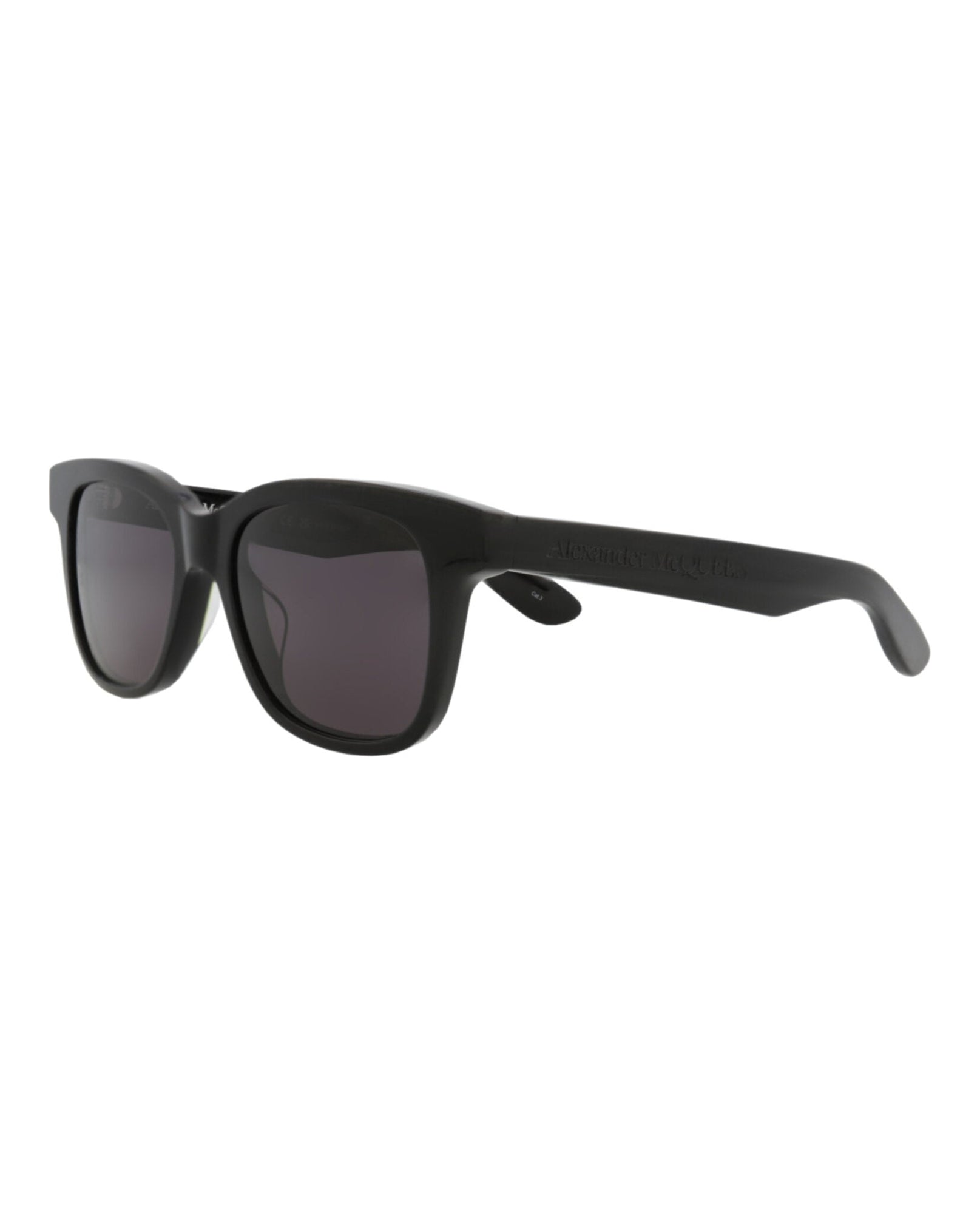 Alexander McQueen | Men | Square Acetate Sunglasses | Black