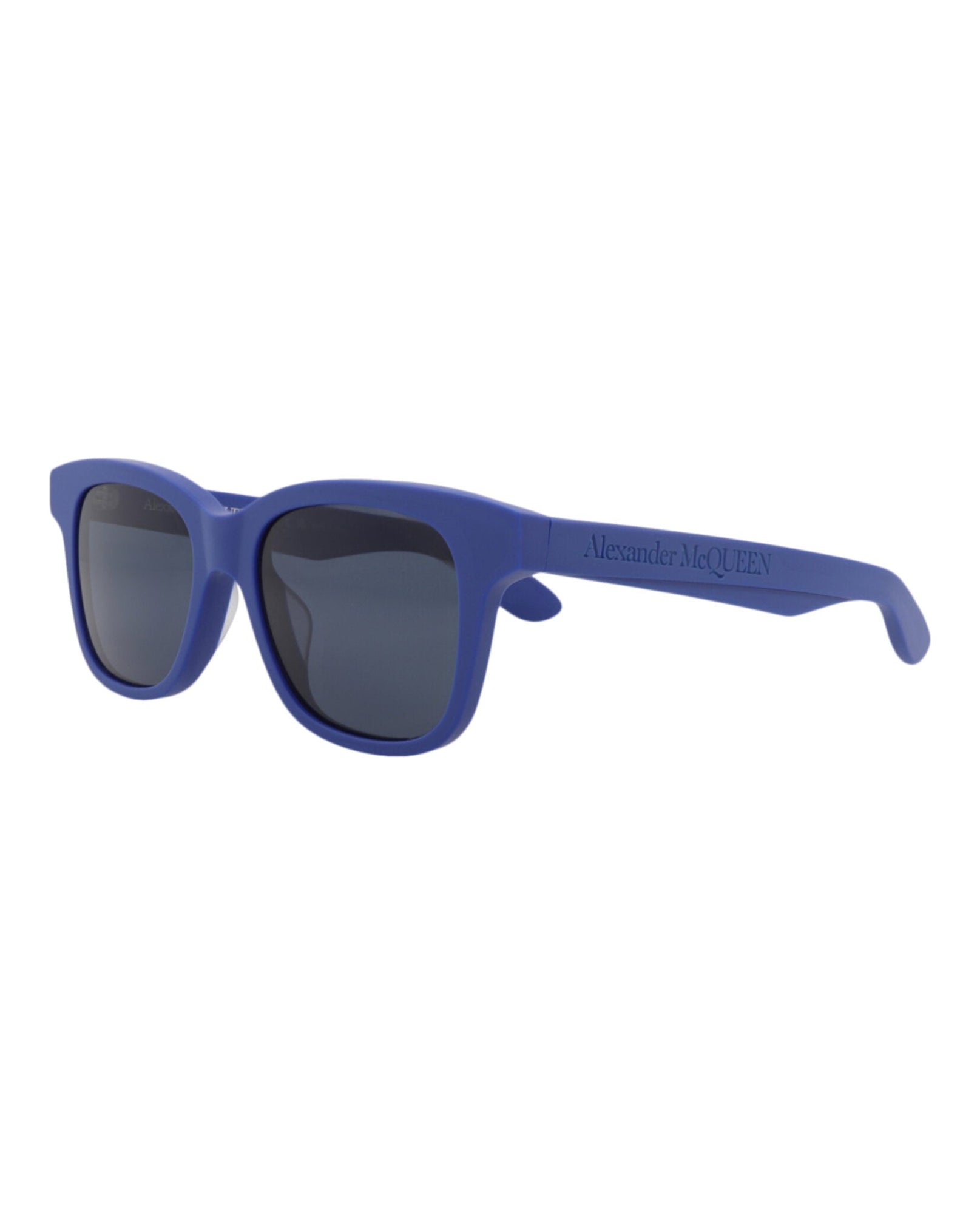 Alexander McQueen | Men | Square Acetate Sunglasses | Blue