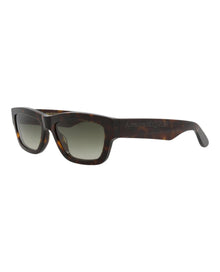 Alexander McQueen | Unisex | Square Recycled Acetate Sunglasses | Havana