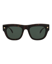 Alexander McQueen | Men | Square Recycled Acetate Sunglasses | Havana