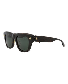 Alexander McQueen | Men | Square Recycled Acetate Sunglasses | Havana