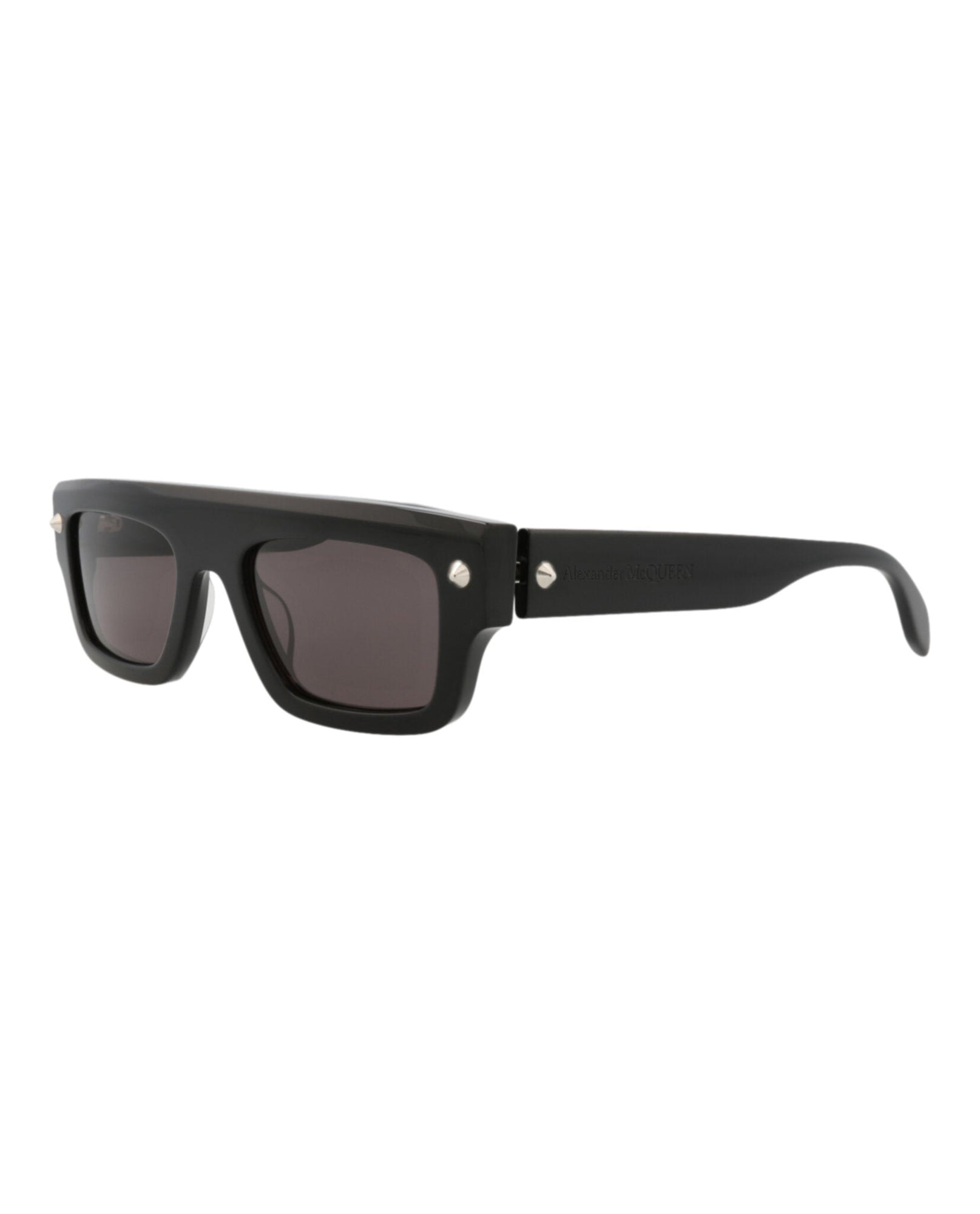 Alexander McQueen | Unisex | Square Recycled Acetate Sunglasses | Black