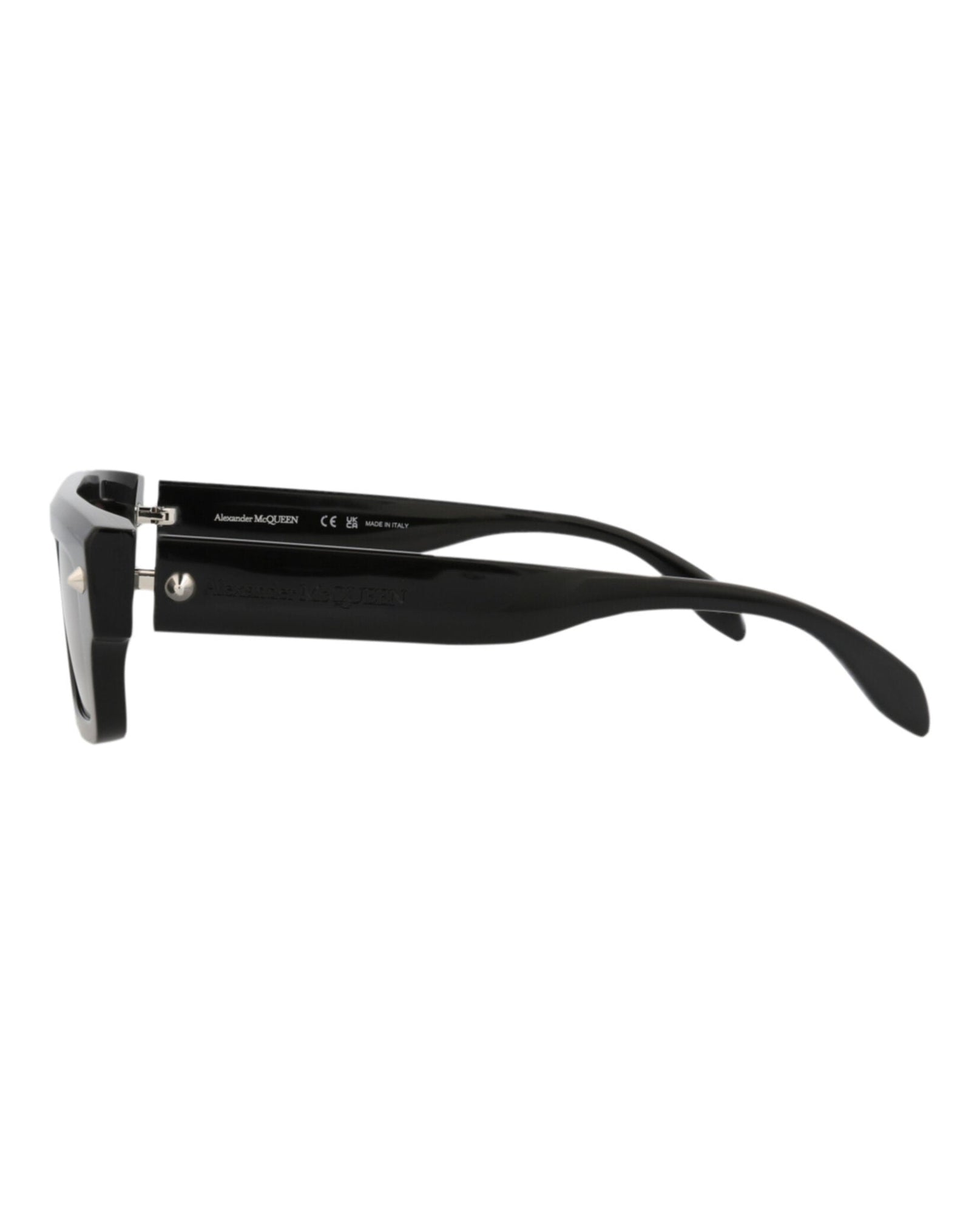Alexander McQueen | Unisex | Square Recycled Acetate Sunglasses | Black
