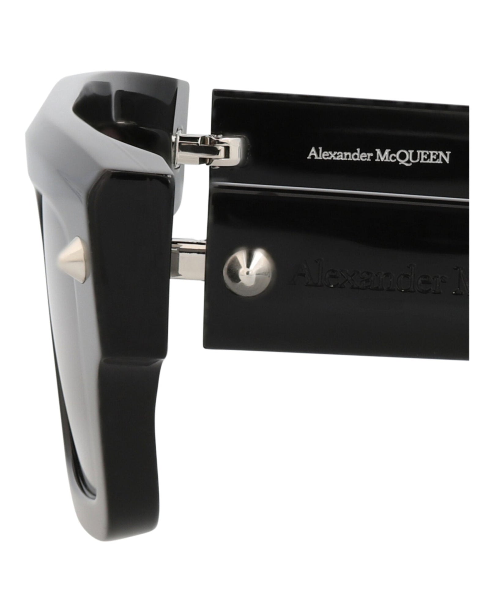Alexander McQueen | Unisex | Square Recycled Acetate Sunglasses | Black